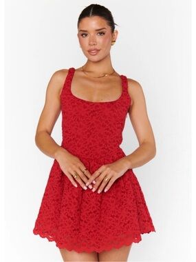 Show Me Your Mumu Red Ricci Skort Mini Dress
